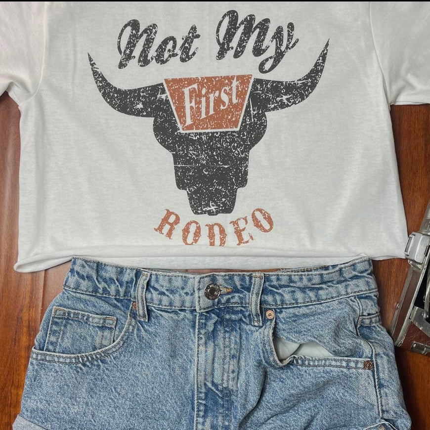 Not My First Rodeo Cropped Tee